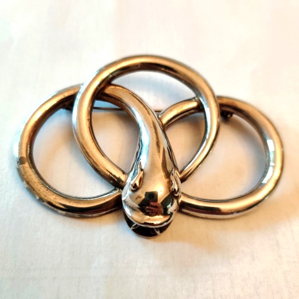 Vintage Butler and Wilson Oversized Snake Brooch 🐍